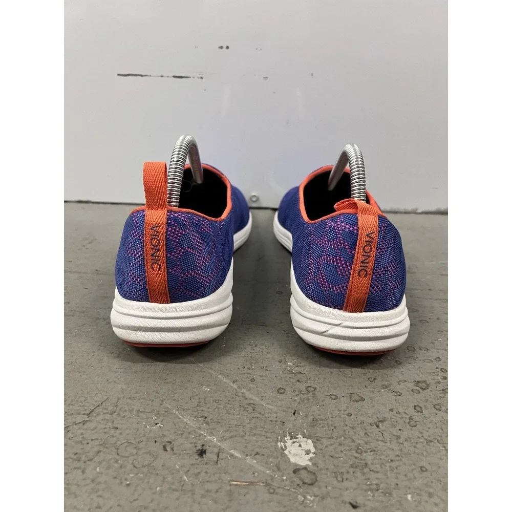 Vionic Agile Hydra Active‎ Slip On Sneakers Womens 9 Purple Orange Animal Print